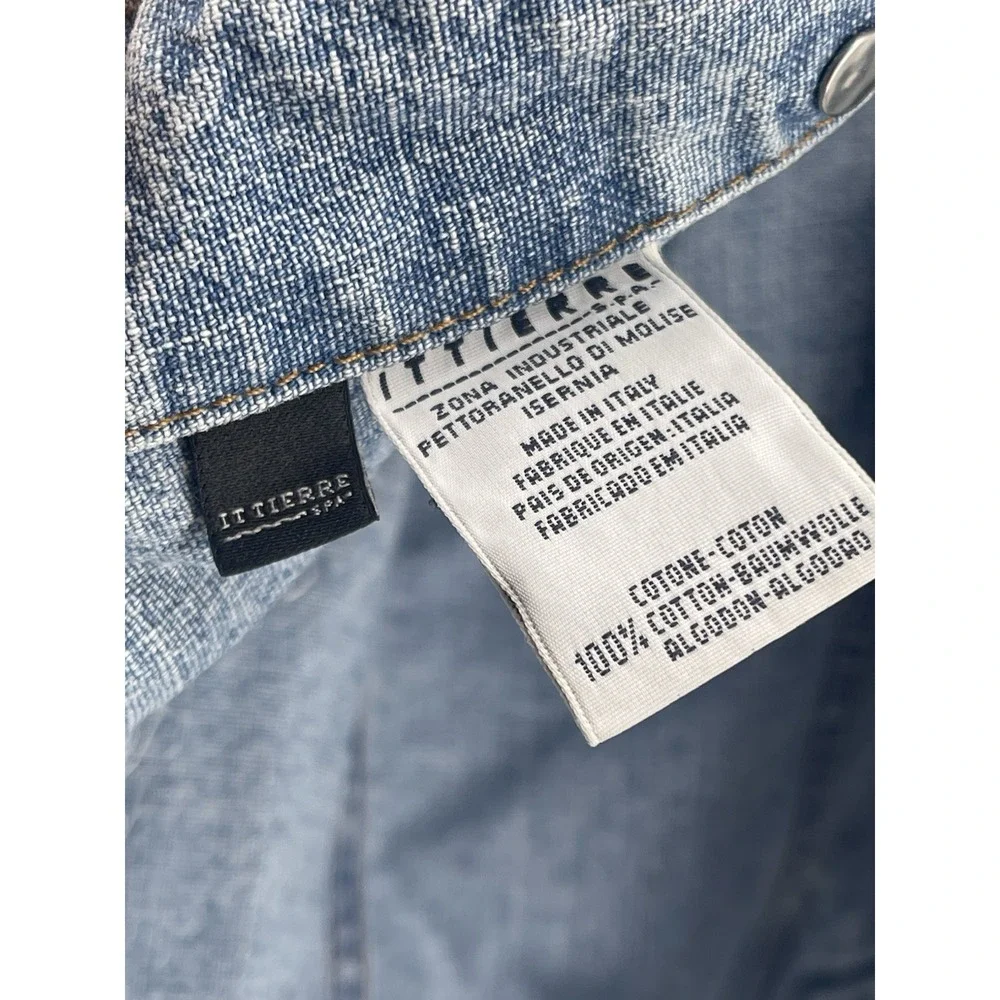 Vtg‎ D&G Dolce & Gabbana Denim Jacket Women XL Made In Italy Y2K Blue